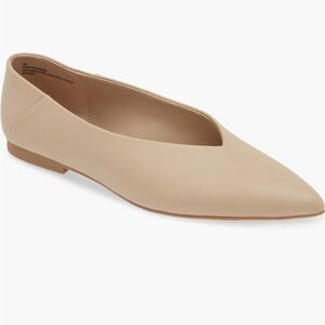 Nordstrom Tan Flats with Minimalist Design